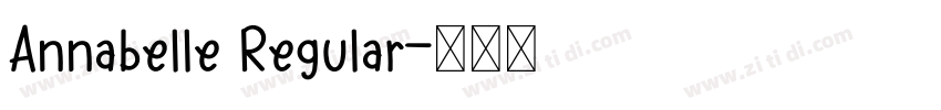 Annabelle Regular字体转换